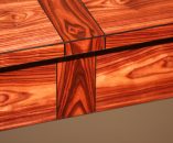 Ebony Inlay Detail Follows Across Top and Down Across Drawer Front