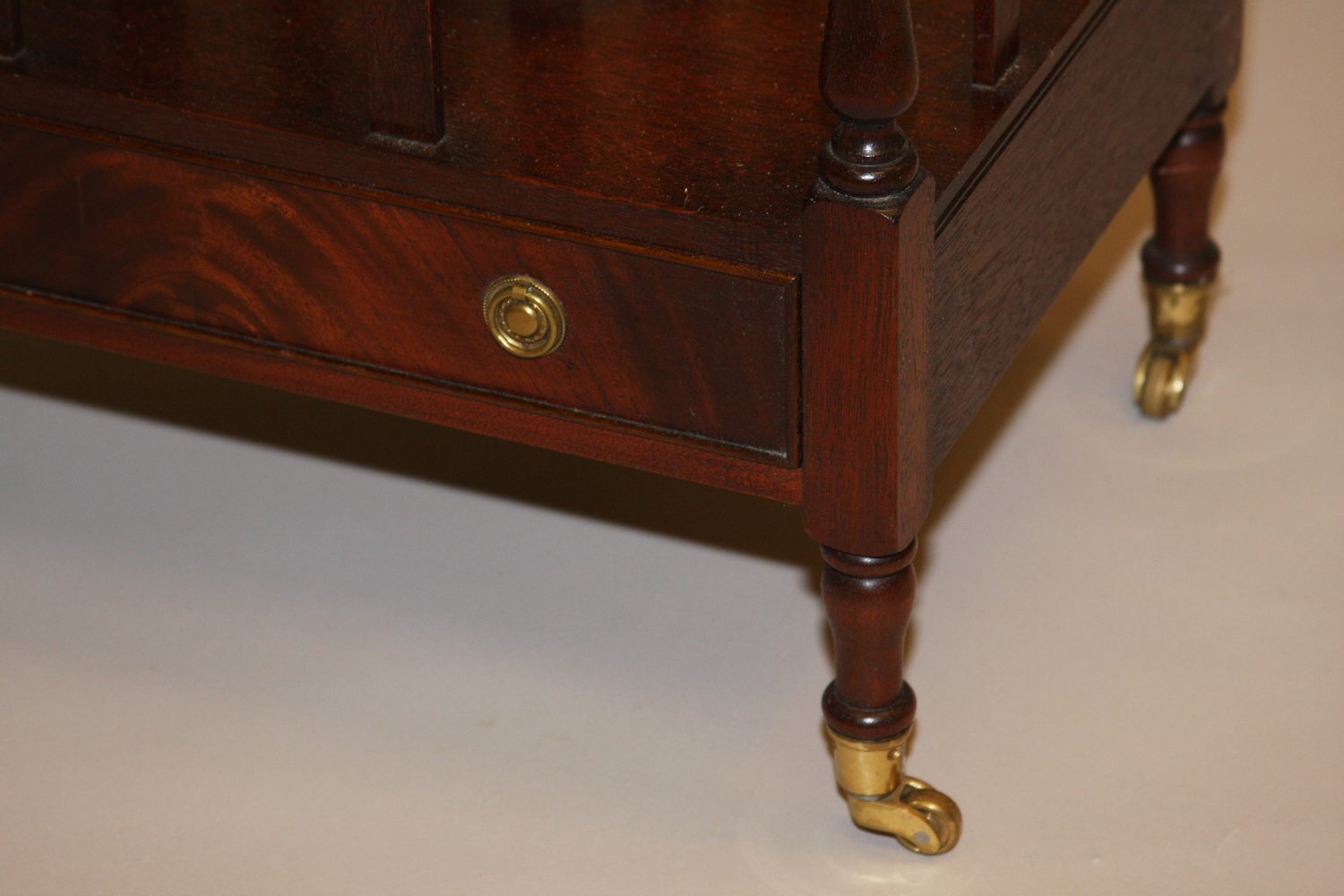 Corner Detail with Brass Castor
