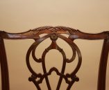 Pierced Back Splat and Carved Cresting Rail Detail