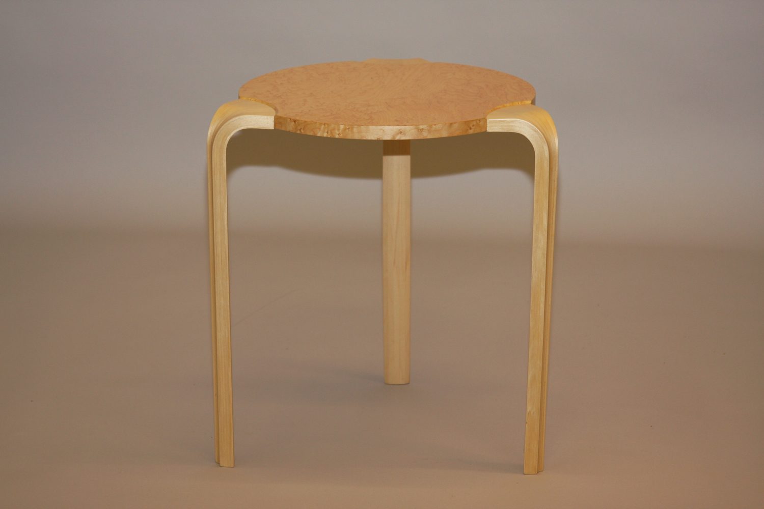 Sycamore and Birds Eye Maple Side Table
