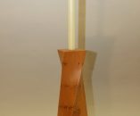 Twisted Yew wood Candle Stick