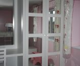 Glazed panel wardrobe doors