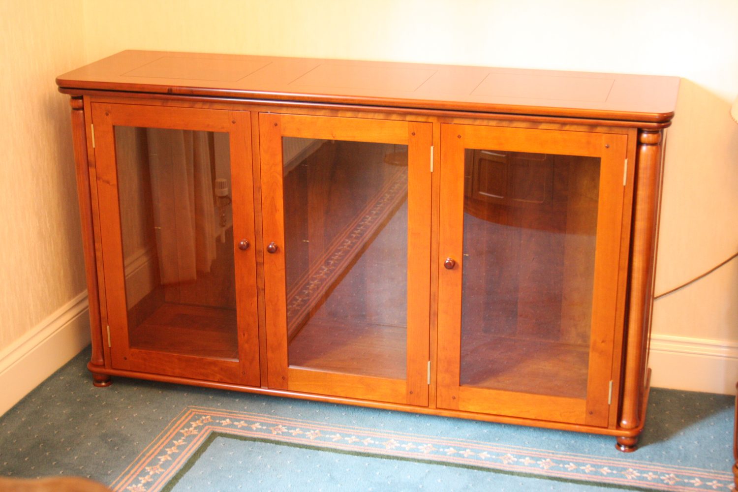 American Cherry Low Display Cabinet