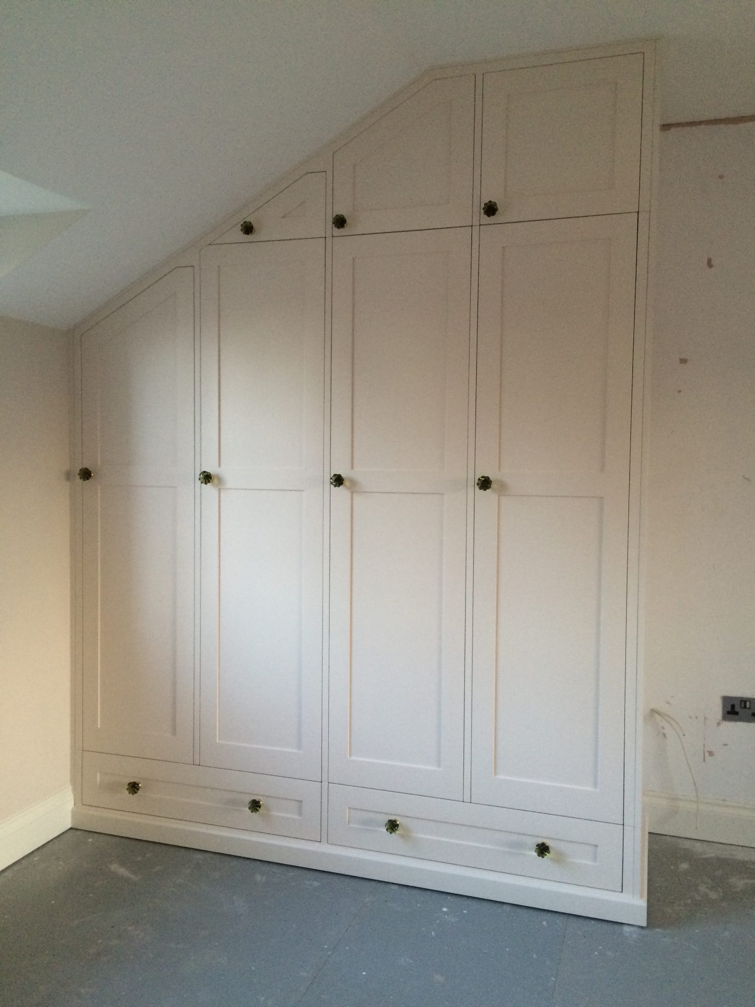 Fitted left hand wardrobe
