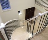 Oval Section Handrail finished in a White Lacquer