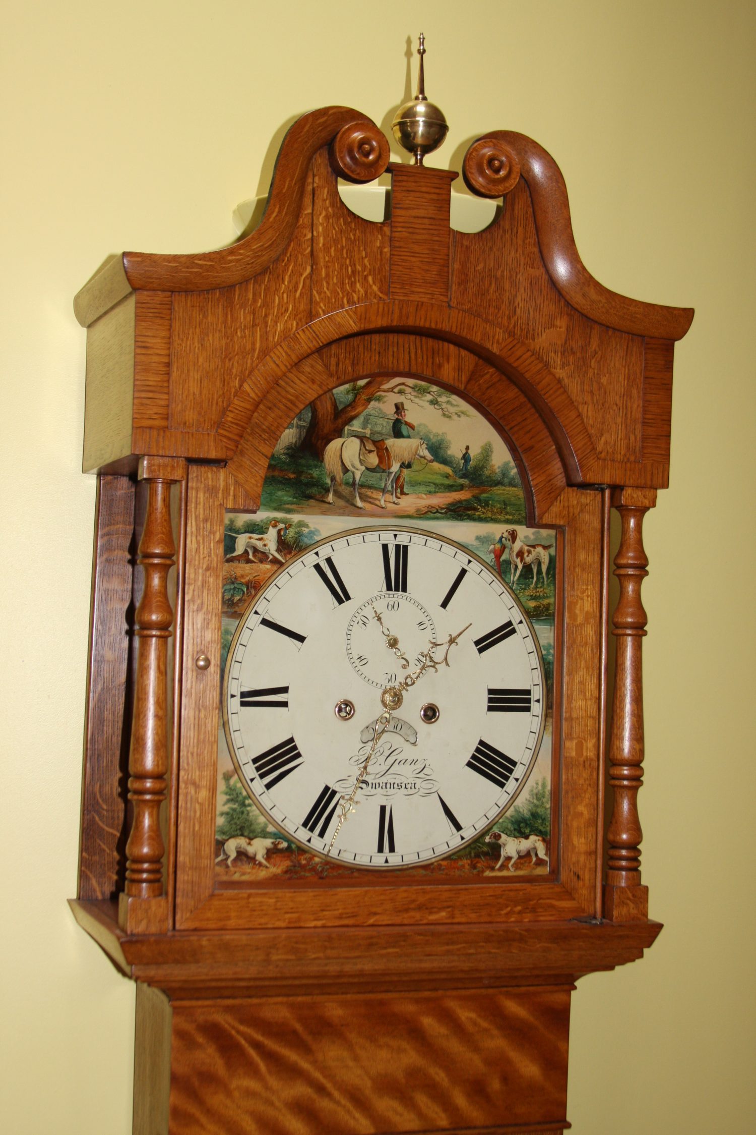 Oak Longcase Clock Hood