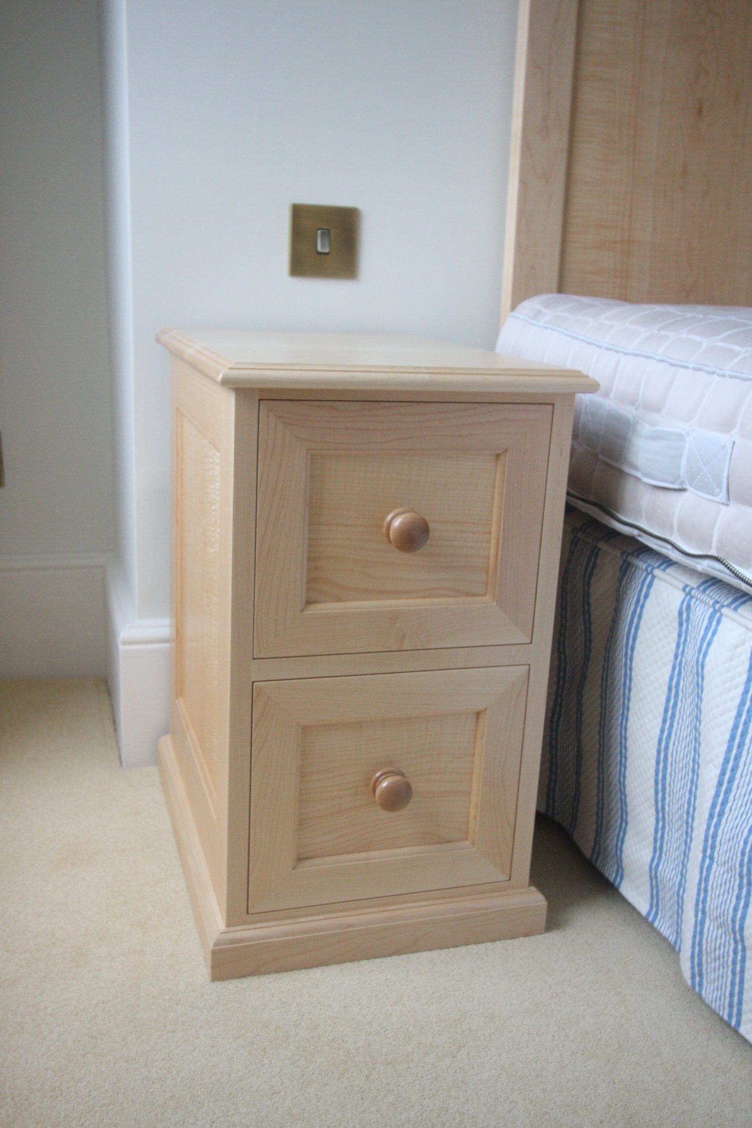Maple Bedside Chest of Drawers