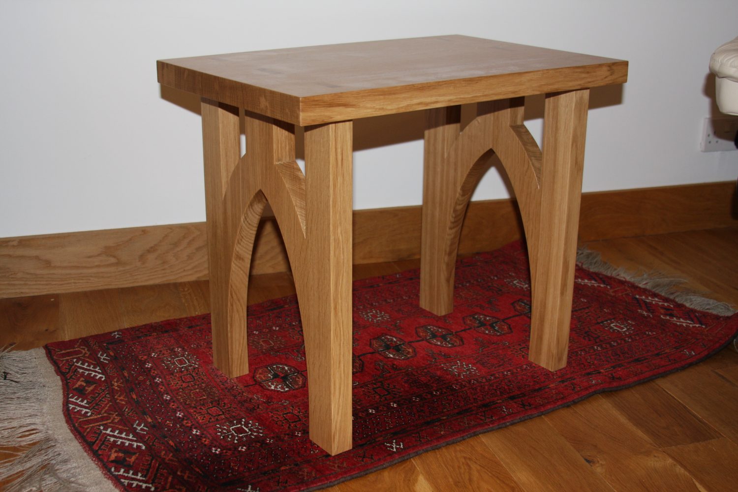 Occasional Side Table with Gothic Style Legs