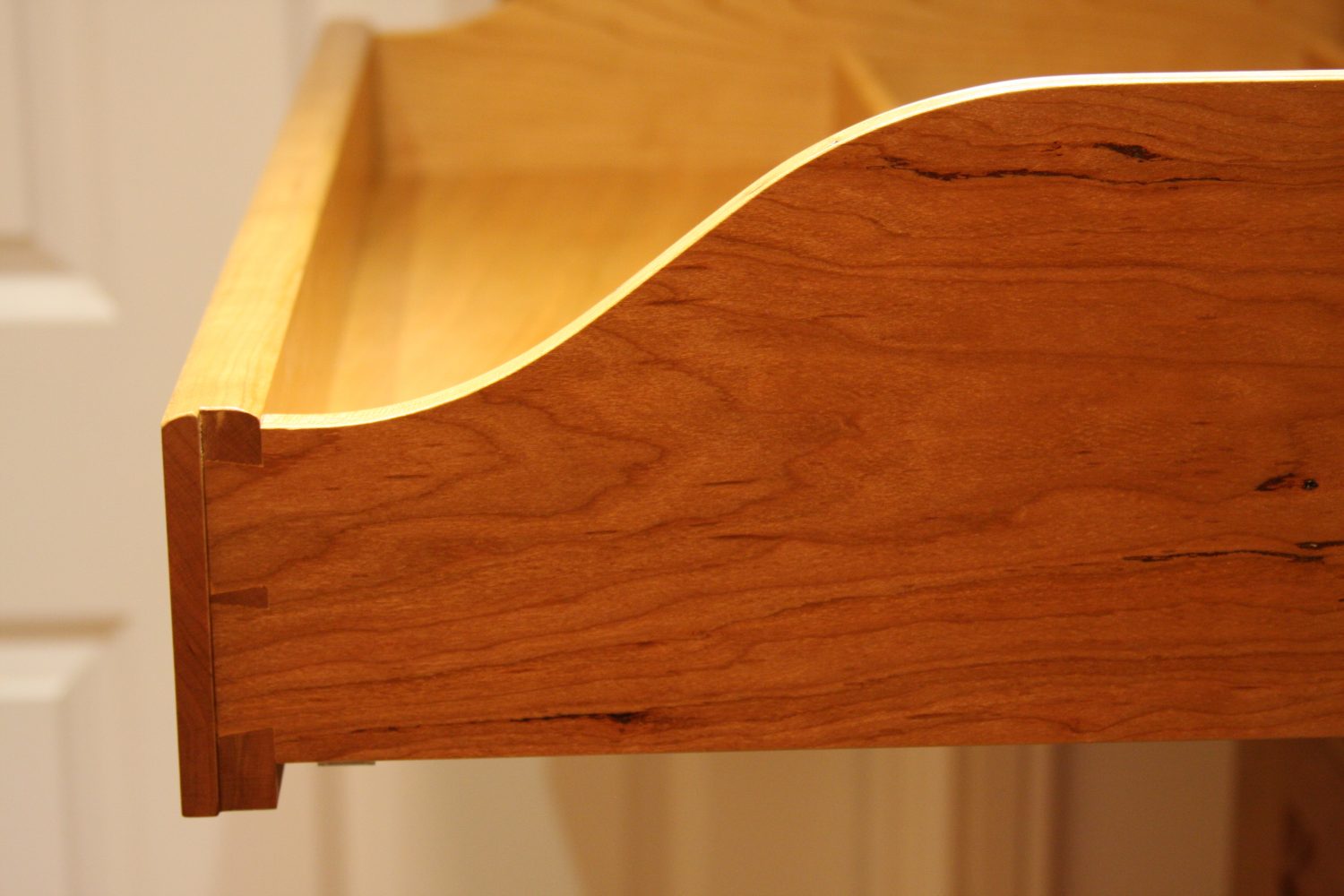 Hand dovetailed solid Cherry