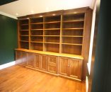 Large Mahogany Bookcase Unit