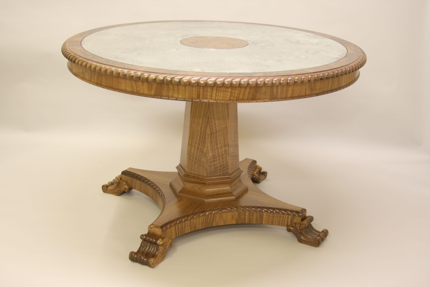 Carved Walnut Table