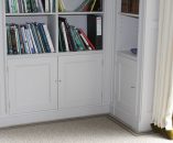 Hand Painted Fitted Bookcase with Cupboards