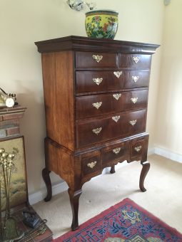 Mahogany Chest on Stand