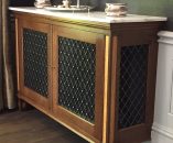 Brass Grilles to Front and Side of Cabinets