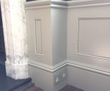 Panelling Around Pillars with Sockets Fitted into Skirting Boards