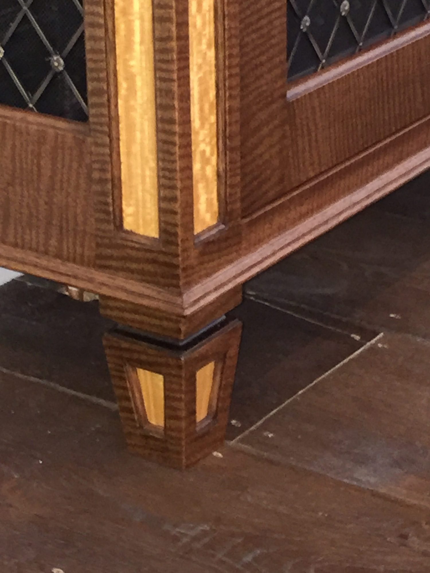 Tapered Feet with Matching Recessed Panels