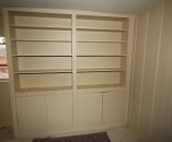 Hand Painted Bookcase with cupboards below