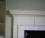 Recessed Pillars with Mould Returned Around them