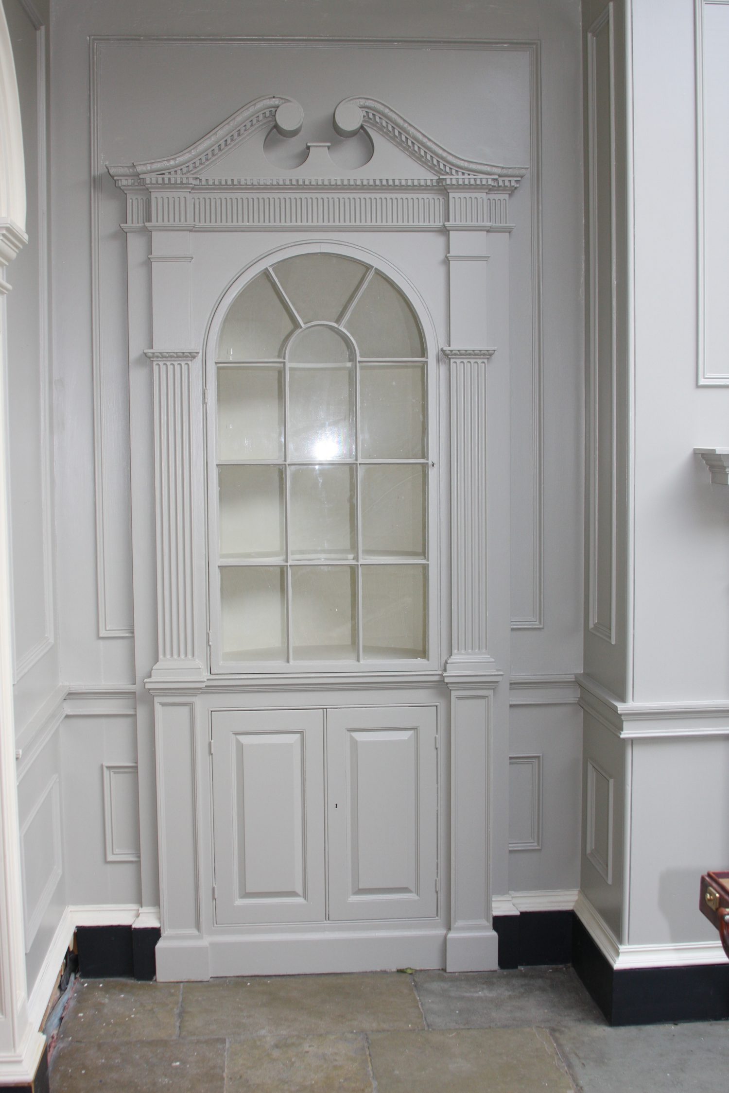 Cabinet Made to Match Existing in Other Alcove