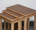Nest of Tables with Brown Burr Oak tops