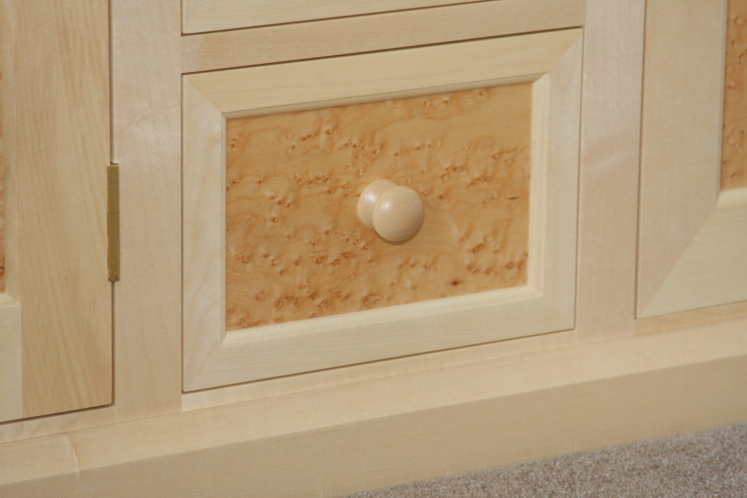 Drawer Detail with Maple Drawer Knob