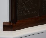 Moulding fits Against Curved Square Base Rail
