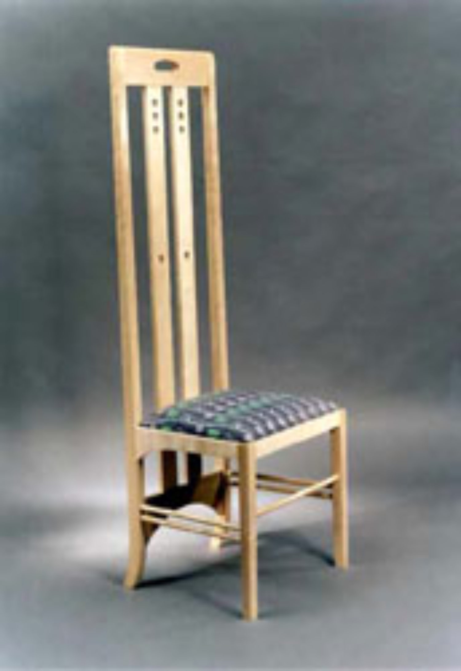 Mackintosh Style in Sycamore with Mackintosh Inspired Fabric