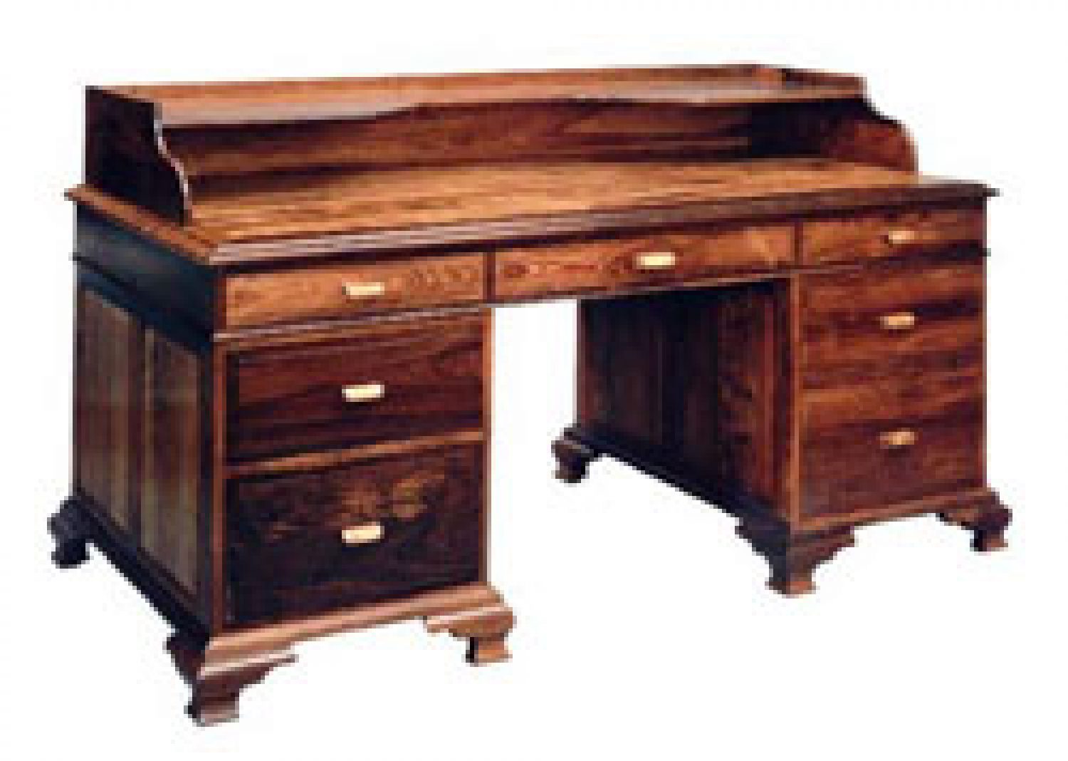 Rosewood and Jobillia Pedestal Desk
