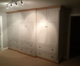 Wardrobes showing quartered turned column and end panel