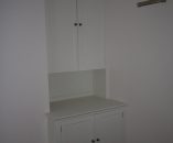 Cabinet Built into Alcove